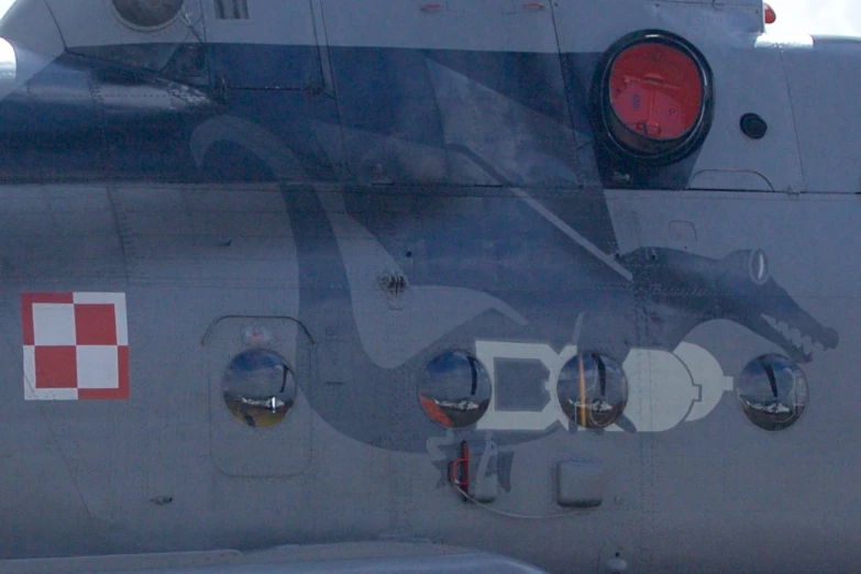 a close up of the engine on an airplane