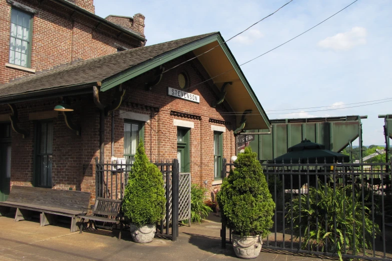 the brick house is very nice and green