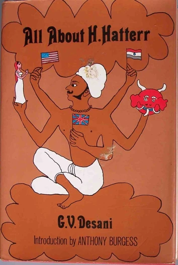 a brown book with an image of a cartoon of a person in the middle
