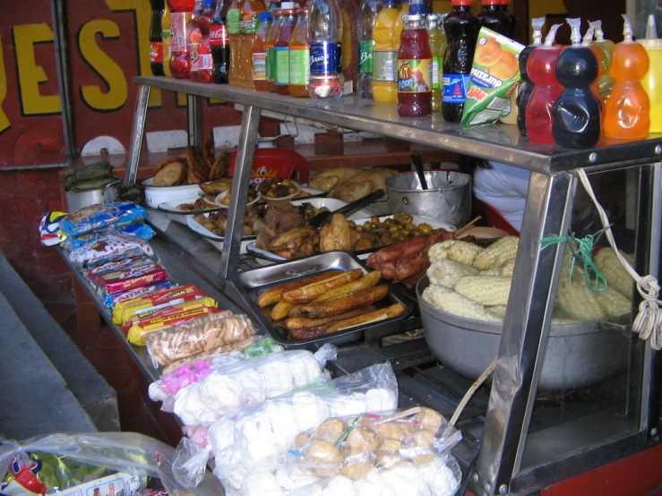 some food is on a table at a buffet