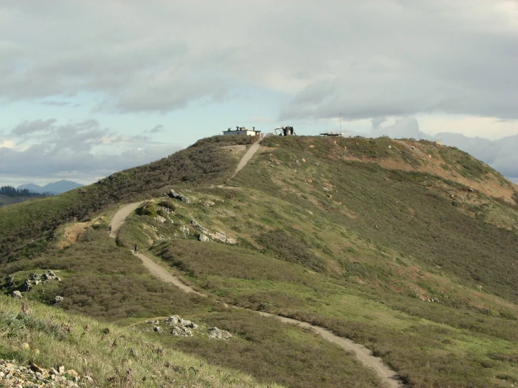 a path on the side of a hill