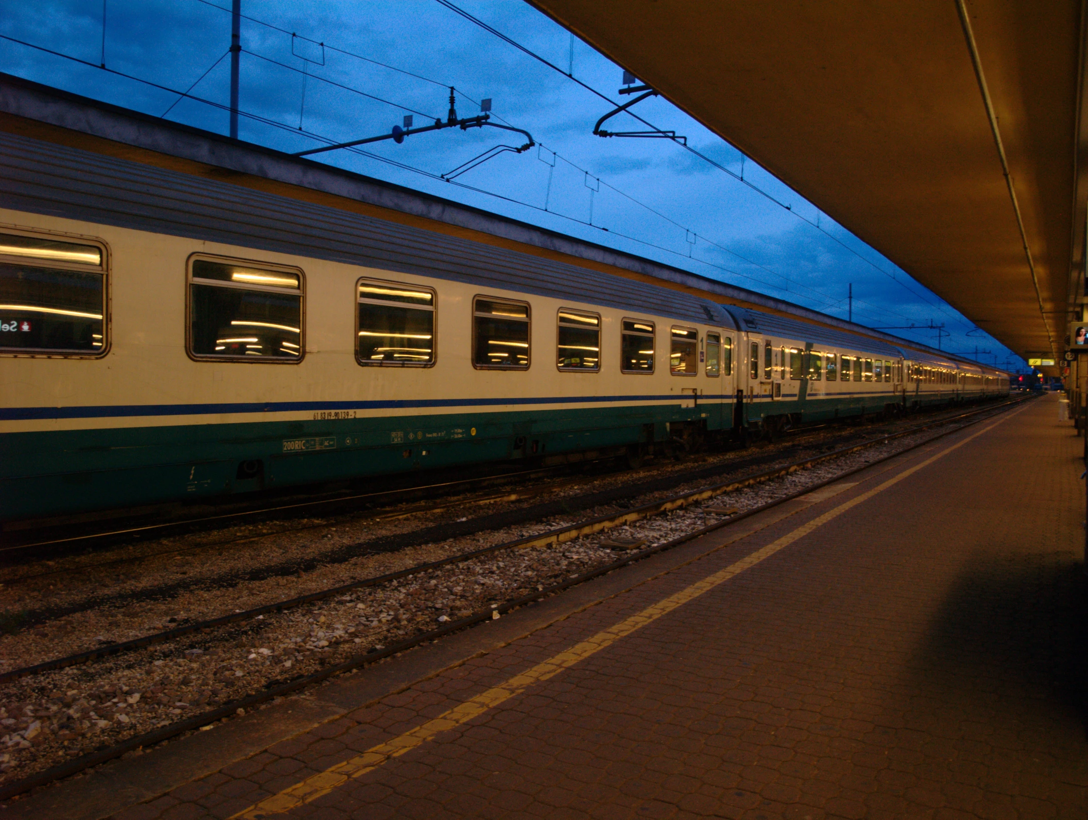 a train that is parked at a train station