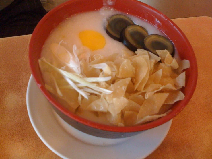 a bowl filled with lots of different types of food