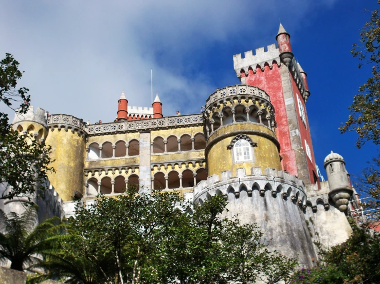 the building with an elaborate window and decorative architecture