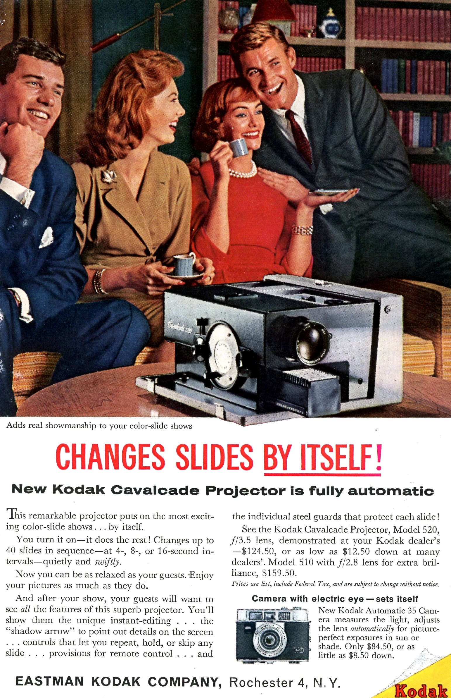 an old fashion pograph of two men and two women around a camera