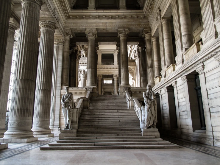 an inside view of a building that looks like it has been cleaned