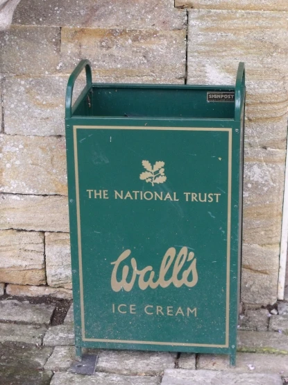 a close up of an ice cream box