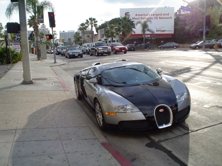 a car that is sitting on the side of a street