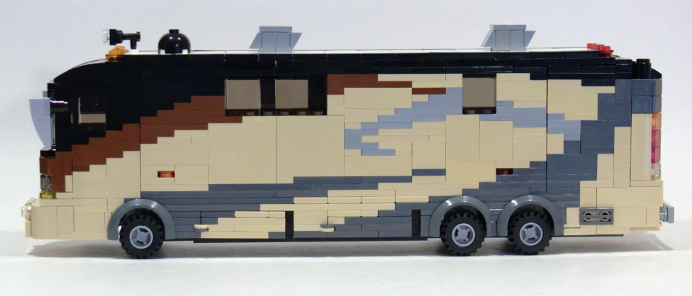a very large toy model of a bus
