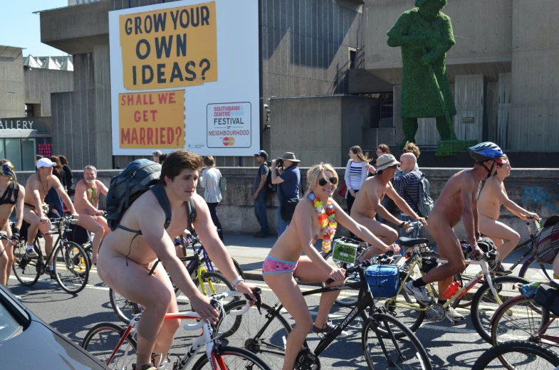 this group of  women are riding their bicycles together