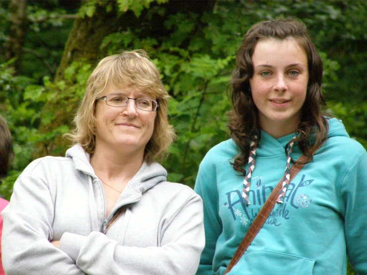 two women are posing for a picture together