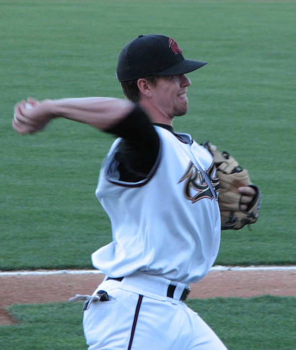 a baseball pitcher is throwing the ball