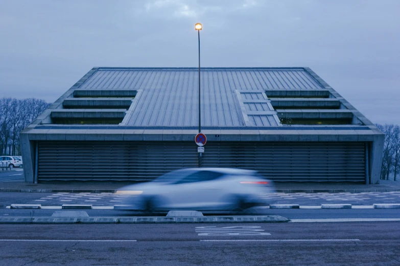 a car that is sitting in the street