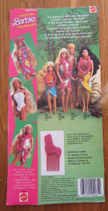 barbie toys are in an instruction manual