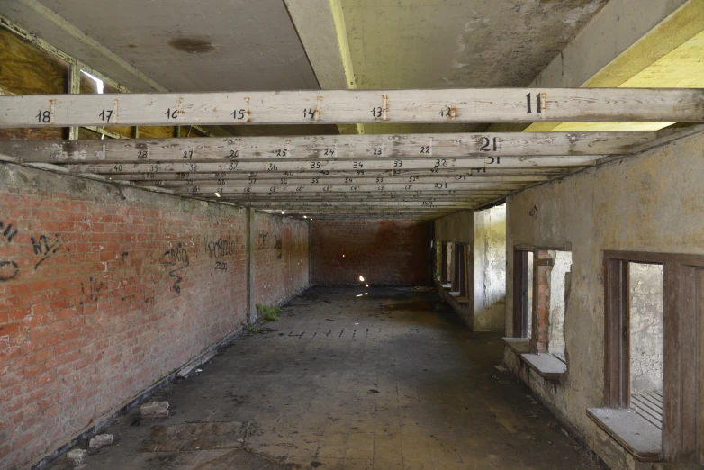 this hallway has no people or furniture and is vacant