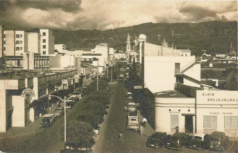 a large city street in the middle of a foreign country