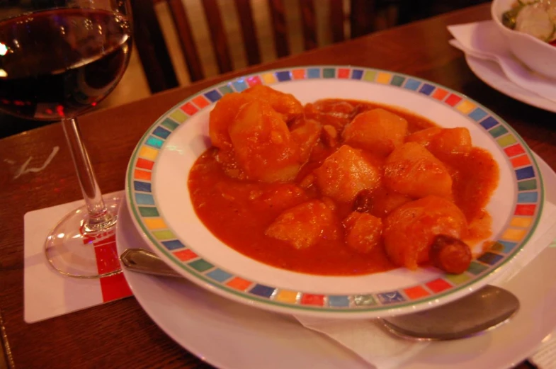 a plate of food that is sitting on top of a table