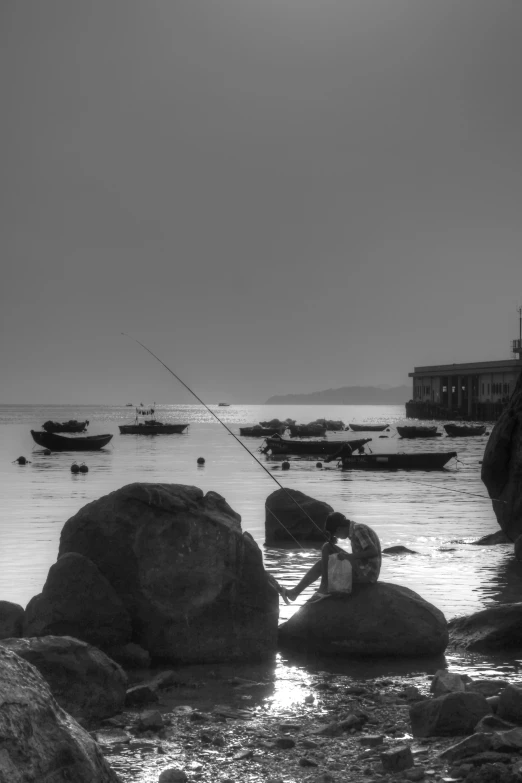 a couple of boats that are in the water