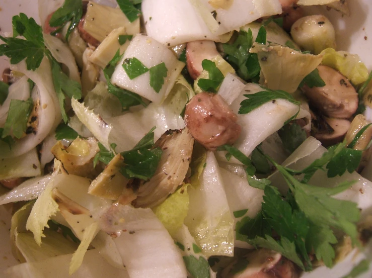 a white plate topped with a mixture of food