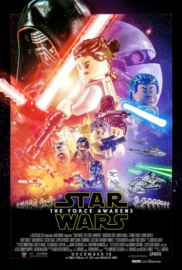 the lego movie poster for the star wars film,
