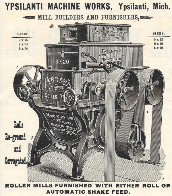 an advertit for rolls manufacturing shows three types of rolls