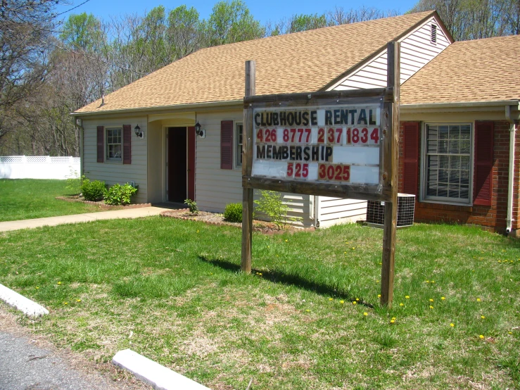 this is a real estate and it shows an address sign