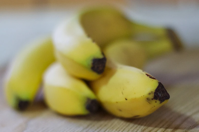 the small bunches of bananas are still ripe