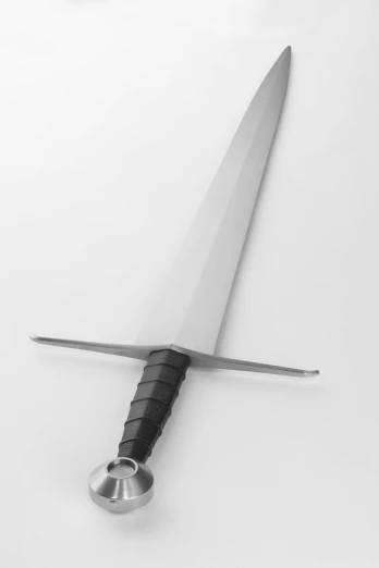 a large knife mounted on the side of a wall