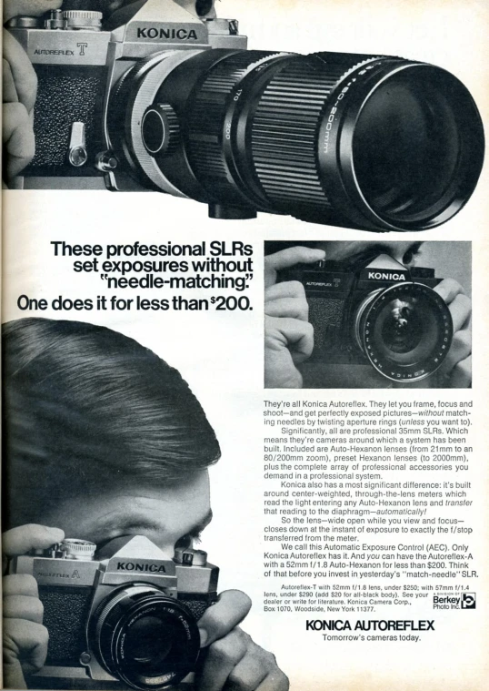 the advertit shows an image of a camera