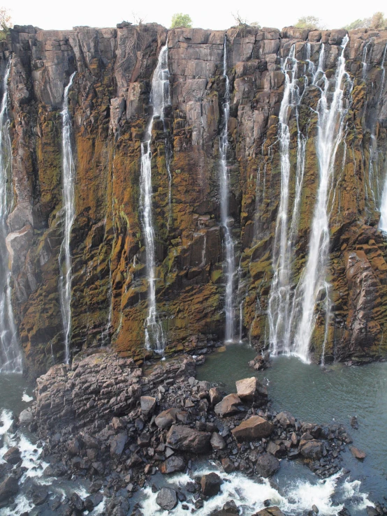 the water has so many waterfalls to see