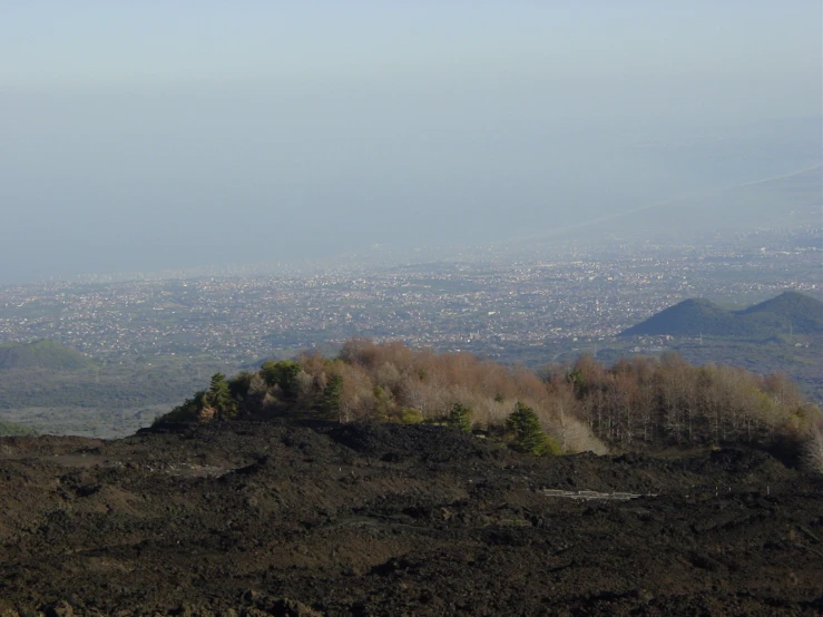 mountains rise above the land and see the landscape