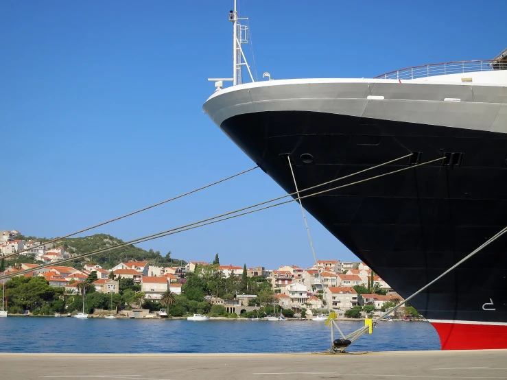 a large cruise ship that is on the water