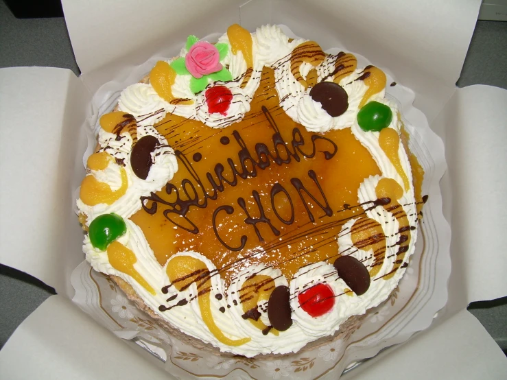 a cake with decorations on it that reads celetions now
