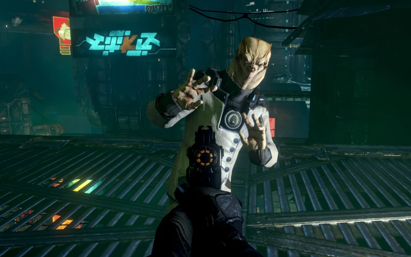 an image of the character holding his weapon