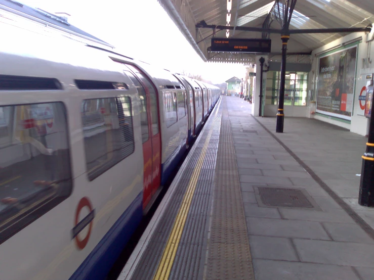 commuter trains at the station in a city