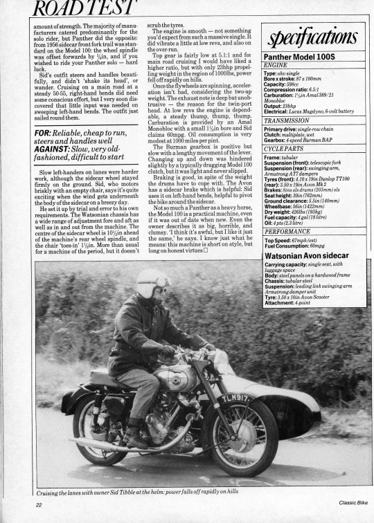 a page in a news paper with an image of a motorcycle