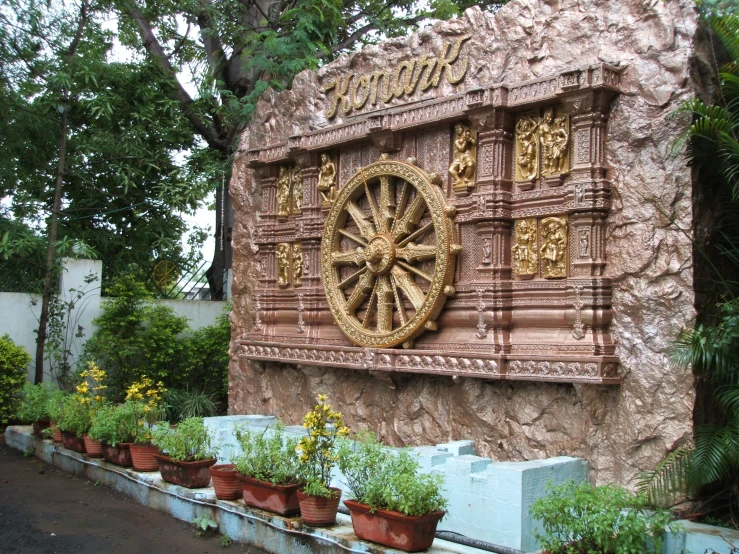 a very nice rock with a lot of plants in it