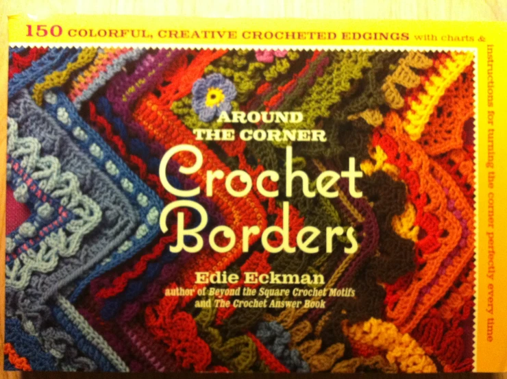 crochet projects with images of colorful designs