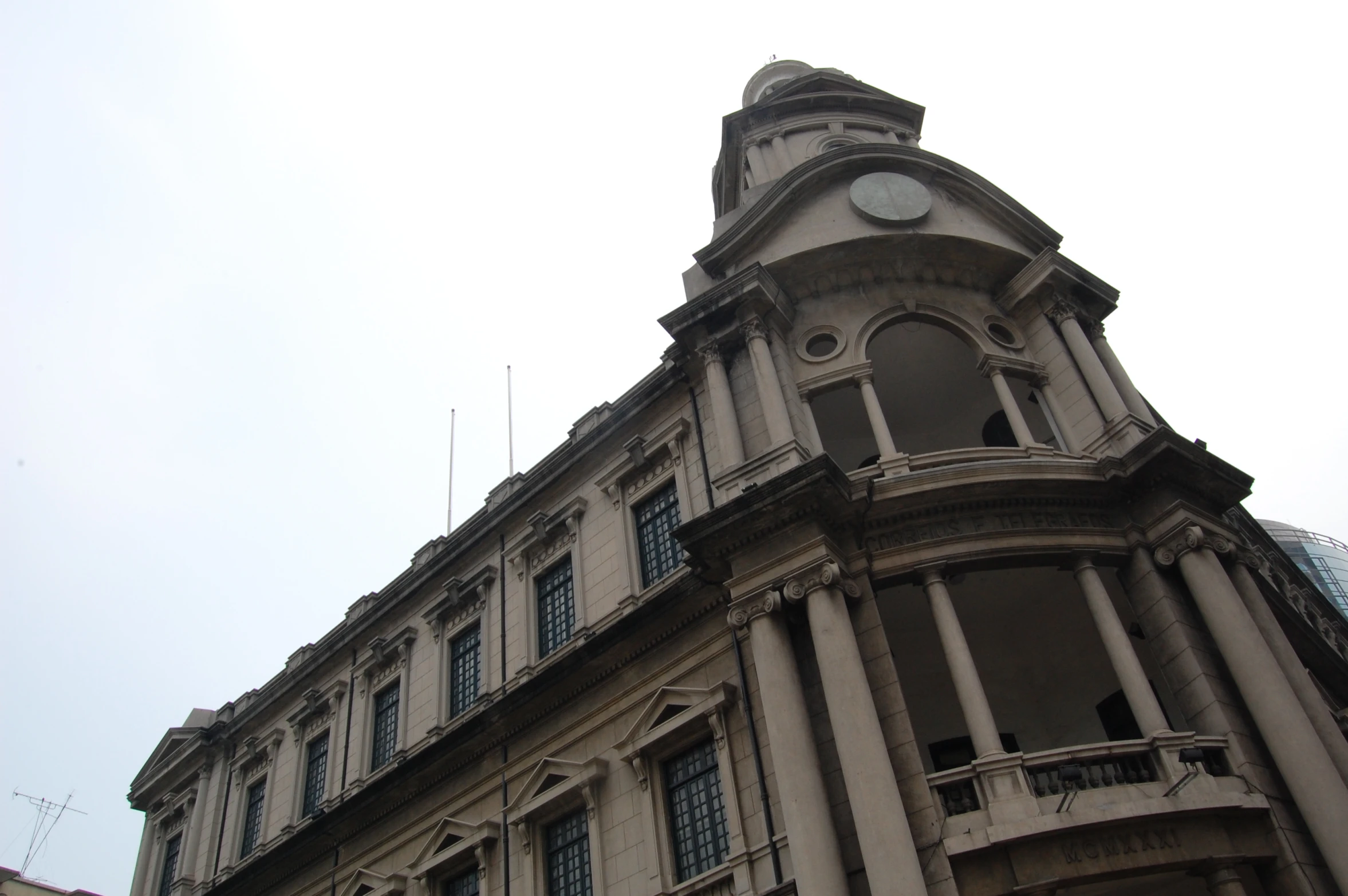 the building has a clock on it's steeple