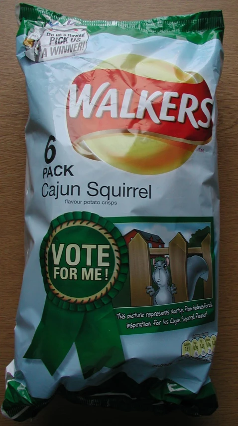 the bag of walkers'vote for me for their products