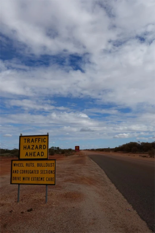 a street with a sign that is by a road