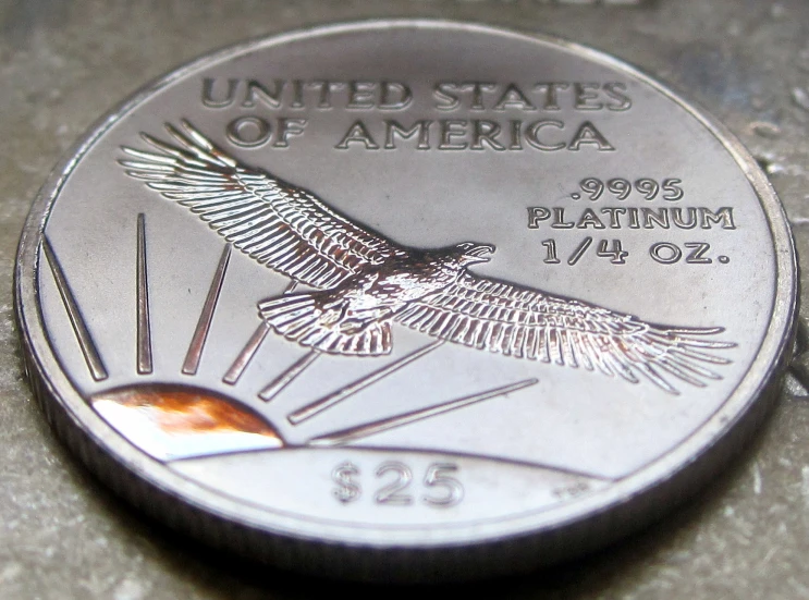 the back of a united states of america silver coin