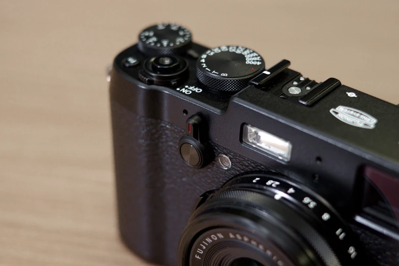 a camera sitting on top of a table