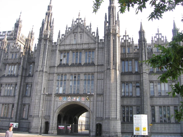 an old building with very large tall windows