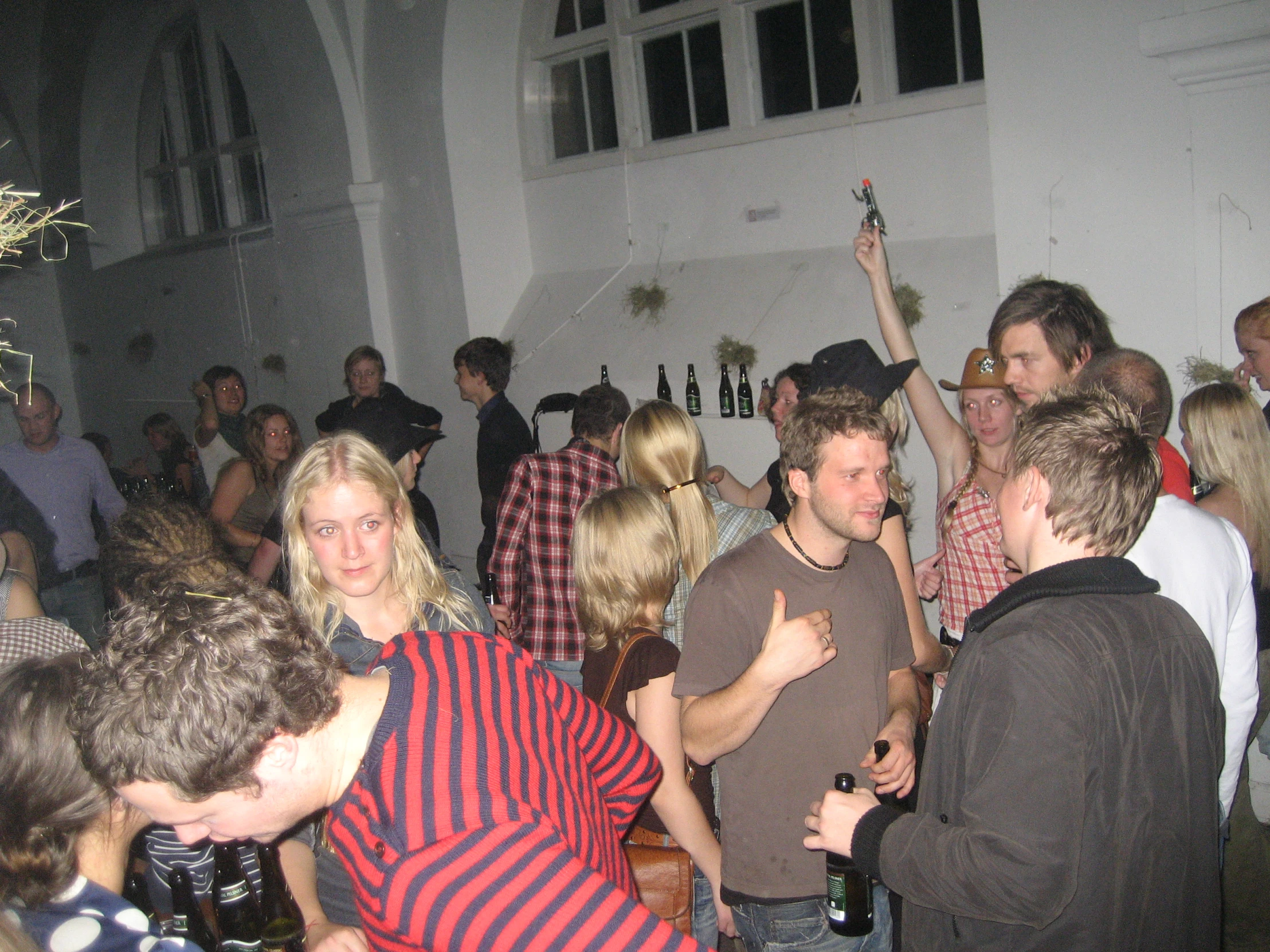 group of people having a party with wine