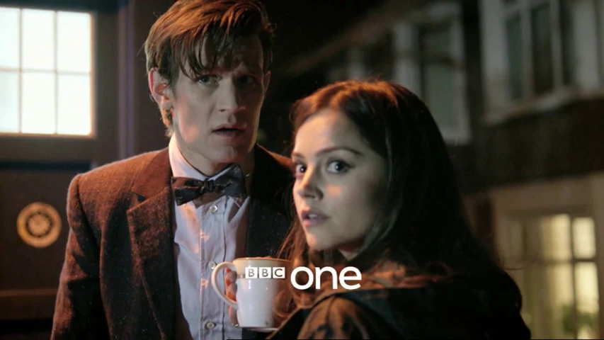 the doctor and his companion are talking to each other