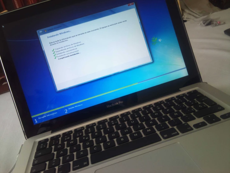 a laptop screen with a computer window open