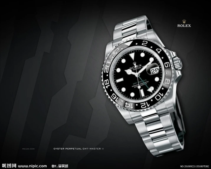 a watch is shown with an advertit for it