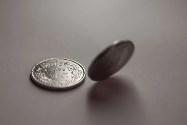 the coin has a large amount of reflection