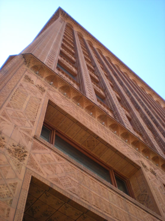 a tall building with lots of intricate carvings